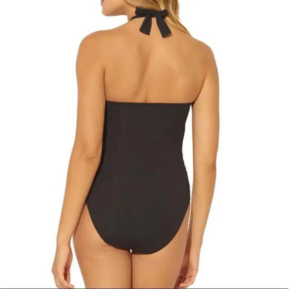 Bleu Rod Beattie Twist One-Piece Swimsuit Sz 10